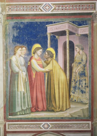 Die Heimsuchung, ca. 1305 von Giotto di Bondone